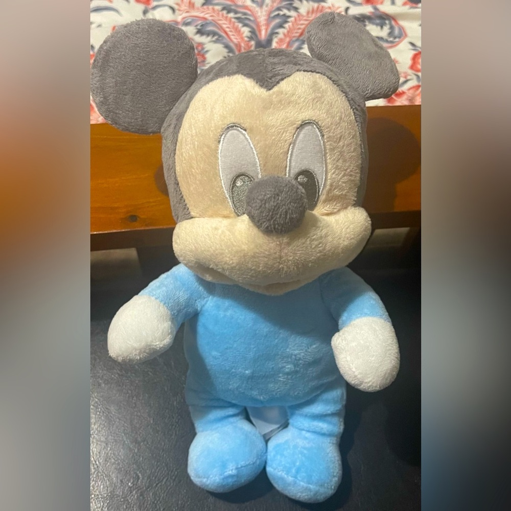 Disney Mickey Mouse babies plushy lovey pastel blue